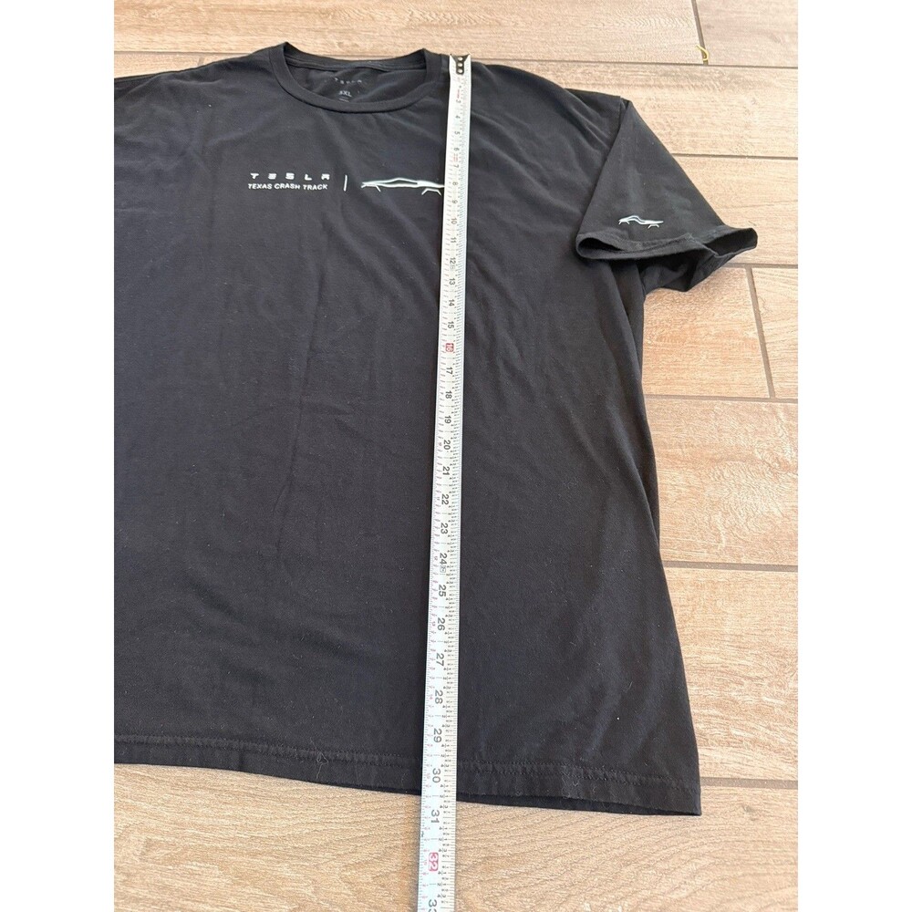 Tesla Texas crash track T-shirt 3xl Cyber truck Elon Short Sleeve Black - Picture 8 of 9